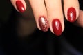 beautiful red manicure