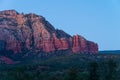 Beautiful red rocks in Sedona, Arizona illuminated at sunset Royalty Free Stock Photo