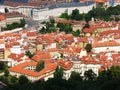 Beautiful red roofs of Prague, Czech republic Royalty Free Stock Photo