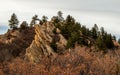 Beautiful red sandstone rock formation in Roxborough State Park, Colorado Royalty Free Stock Photo