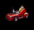 Beautiful red sports car Royalty Free Stock Photo