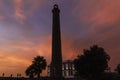 Maspalomas lighthouse at sunset Royalty Free Stock Photo
