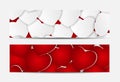 Beautiful Red And White Hearts Love. Banner And Card Background