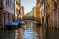 A Canal in Beautiful Venice, Italy
