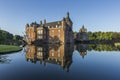 Beautiful reflection of Anholt castle in Isselburg, Germany