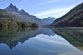 Beautiful reflection at lake SoberanÃÂ­a Royalty Free Stock Photo