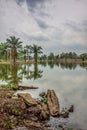 Beautiful reflection at Sungai Siput Perak Royalty Free Stock Photo