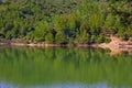 Reflection of trees in lake of balaban, Turkey Royalty Free Stock Photo