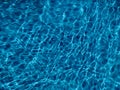 Beautiful refreshing blue swimming pool water background copy space Royalty Free Stock Photo
