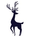 beautiful reindeer silhoutte