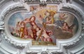 Beautiful religious fresco in Benediktbeuern, Germany