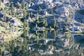 Peaceful Lake in Sierra Nevada Mountains, California Royalty Free Stock Photo