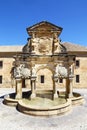 Beautiful Renaissance fountain in Baeza, Spain