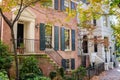 Beautiful Renovated Houses on a Sunny Autumn Day