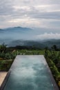 Beautiful resort above the clouds Royalty Free Stock Photo