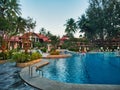 Beautiful resort with a large swimming pool in Phuket, Thailand