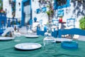 Beautiful restaurant in Kos town. Royalty Free Stock Photo