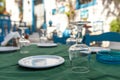 Beautiful restaurant in Kos town. Royalty Free Stock Photo