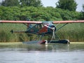 Beautiful restored de Havilland DHC-2 Beaver float plane. Royalty Free Stock Photo