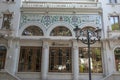 Beautiful facade of historic old postal office in Alicante, Spain