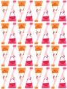 Beautiful retro bag seamless pattern. Stylish and fashionable.