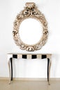 Beautiful Retro baroque mirror Royalty Free Stock Photo