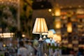 Beautiful Retro style lighting decor bulb decor in restaurant Royalty Free Stock Photo