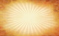 Beautiful retro style texture - Grunge background with rays - Orange texture