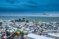 Beautiful Reykjavik city skyline