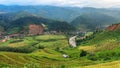 Beautiful Rice Terraces, South East Asia,Vietnam. Royalty Free Stock Photo