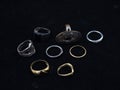 Beautiful rings alliances metals decoration finger ornaments