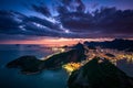 Beautiful Rio de Janeiro Sunset Royalty Free Stock Photo