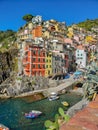 Beautiful Riomaggiore village in Cinque Terre Royalty Free Stock Photo