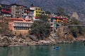 The beautiful rishikesh is famous for rafting in the ganges river Royalty Free Stock Photo