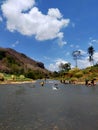 beautiful river in the dry season