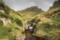 Beautiful river in mountain pass Iraty, irau, basque country, france Royalty Free Stock Photo