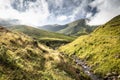 Beautiful river in mountain pass Iraty, irau, basque country, france Royalty Free Stock Photo