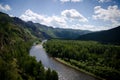 Beautiful river in the mountains