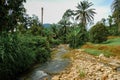 Beautiful river stream at Raub, Pahang, Malaysia. Royalty Free Stock Photo