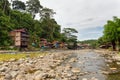 Bukit Lawang at the river