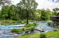 Beautiful river Una in Bosnia and Herzegovina Royalty Free Stock Photo