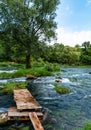 Beautiful river Una in Bosnia and Herzegovina Royalty Free Stock Photo