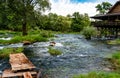 Beautiful river Una in Bosnia and Herzegovina Royalty Free Stock Photo