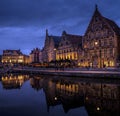 Riverside views in Ghent Belgium