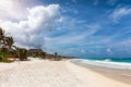 The beautiful Riviera Maya with turquoise waters near Tulum Royalty Free Stock Photo