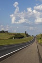 Beautiful road in a beautiful sunny day Royalty Free Stock Photo