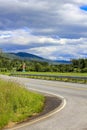 Beautiful road through the countryside of Hemsedal, Viken, Norway Royalty Free Stock Photo