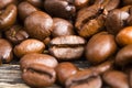 beautiful roasted coffee beans Royalty Free Stock Photo