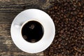 beautiful roasted coffee beans Royalty Free Stock Photo