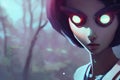 A beautiful robot girl, sci-fi comics, futuristic fantasy fiction world, virtual reality, hd cinematic cyber humanoid illustration